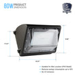 LED Wall Pack Light without Photocell 80W 5700K Forward Throw, IP65 Waterproof, 10400LM,  UL, DLC Certified, Outdoor Commercial Security Light, For Porch Garage Warehouse Security Flood Lighting Load image into Gallery viewer, LED Wall Pack Light without Photocell 80W 5700K Forward Throw, IP65 Waterproof, 10400LM,  UL, DLC Certified, Outdoor Commercial Security Light, For Porch Garage Warehouse Security Flood Lighting
