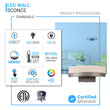 9W LED Wall Sconce Light, 3000K Warm White 500LM 120V Brushed Nickel Finish, ETL Listed, Dimmable, Hallway Light Fixtures Load image into Gallery viewer, 9W LED Wall Sconce Light, 3000K Warm White 500LM 120V Brushed Nickel Finish, ETL Listed, Dimmable, Hallway Light Fixtures