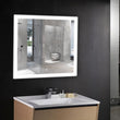 window style led bathroom mirror Load image into Gallery viewer, window style led bathroom mirror