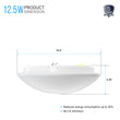 10.5 Inch Mushroom Shape LED Flush Mount Ceiling Light - 12.5 Watt, 1050 Lumens - Dimmable - Round Ceiling Light Load image into Gallery viewer, 10.5 Inch Mushroom Shape LED Flush Mount Ceiling Light - 12.5 Watt, 1050 Lumens - Dimmable - Round Ceiling Light