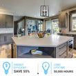 Farmhouse Chandelier, 4-Light Foyer Lighting for Dining Room, E26 Base, Brushed Nickel/Oil Rubbed Bronze Finish Load image into Gallery viewer, Farmhouse Chandelier, 4-Light Foyer Lighting for Dining Room, E26 Base, Brushed Nickel/Oil Rubbed Bronze Finish