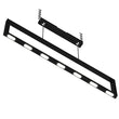 Rectangular Chandelier LED For Office Kitchen Dining Room, 33W, 3000K, 1650LM, LED Pendant Lighting with Matte Black Body Finish, Dimmable, 1-Light Load image into Gallery viewer, Rectangular Chandelier LED For Office Kitchen Dining Room, 33W, 3000K, 1650LM, LED Pendant Lighting with Matte Black Body Finish, Dimmable, 1-Light