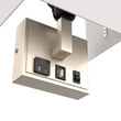 Modern Decorative Wall Sconce Light with 1 USB, 1 Rocker Switch, 1 Power Outlet, Satin Nickel Finish Load image into Gallery viewer, Modern Decorative Wall Sconce Light with 1 USB, 1 Rocker Switch, 1 Power Outlet, Satin Nickel Finish