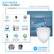 9W LED Indoor Wall Sconce, 5000K (Daylight White), 550LM, Brushed Nickel Wall Mounting Light, Dimmable, Hallway Light Fixtures Load image into Gallery viewer, 9W LED Indoor Wall Sconce, 5000K (Daylight White), 550LM, Brushed Nickel Wall Mounting Light, Dimmable, Hallway Light Fixtures