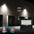 Gen14B 100W/120W/150W Watt Changeable LED Flood Light Outdoor 5700K Daylight White, 21,000LM Black, Dimmable, UL, DLC Premium, IP65 Waterproof LED Security Area Lights for Yard, Parking Lot, Playground & Stadium Lights Load image into Gallery viewer, Gen14B 100W/120W/150W Watt Changeable LED Flood Light Outdoor 5700K Daylight White, 21,000LM Black, Dimmable, UL, DLC Premium, IP65 Waterproof LED Security Area Lights for Yard, Parking Lot, Playground & Stadium Lights