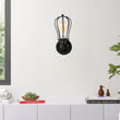 Steel Birdcage Wall Sconce Lighting Fixtures, Matte Black Finish, E26 Base, UL Listed, 3 Years Warranty Load image into Gallery viewer, Steel Birdcage Wall Sconce Lighting Fixtures, Matte Black Finish, E26 Base, UL Listed, 3 Years Warranty