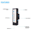 LED Outdoor Wall Sconce, Matte Black Finish, 12W, ETL Listed - Wet Location, Dimmable Load image into Gallery viewer, LED Outdoor Wall Sconce, Matte Black Finish, 12W, ETL Listed - Wet Location, Dimmable