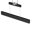 Integrated LED Linear Chandelier Light Fixture In Matte Black Body Finish, 9W, 3000K(warm white), 450LM, Dimmable Load image into Gallery viewer, Integrated LED Linear Chandelier Light Fixture In Matte Black Body Finish, 9W, 3000K(warm white), 450LM, Dimmable