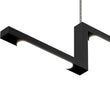 1-Light, LED Linear Chandelier Light Fixture In Matte black Body Finish, 23W, 3000K, 1150LM Dimmable, 39.4''×1.3''×71'' (Dimension) Load image into Gallery viewer, 1-Light, LED Linear Chandelier Light Fixture In Matte black Body Finish, 23W, 3000K, 1150LM Dimmable, 39.4''×1.3''×71'' (Dimension)