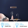 2-Lights, Indoor Rectangular Wall Sconce with Brushed brown Body Finish, 3000K, Dimmable Load image into Gallery viewer, 2-Lights, Indoor Rectangular Wall Sconce with Brushed brown Body Finish, 3000K, Dimmable