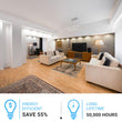 Modern Two-Tier Square Chandelier Lighting, 54W, 3000K, 3016LM, Dimension : 19.7''L×19.7''W×55''H Load image into Gallery viewer, Modern Two-Tier Square Chandelier Lighting, 54W, 3000K, 3016LM, Dimension : 19.7''L×19.7''W×55''H