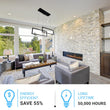 2-Rectangle Lights, 38W, 3000K, 1900LM, LED Kitchen Island Light Pendant For Dining Living Room, Dimmable, Matte black Body Finish Load image into Gallery viewer, 2-Rectangle Lights, 38W, 3000K, 1900LM, LED Kitchen Island Light Pendant For Dining Living Room, Dimmable, Matte black Body Finish