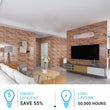 LED Wall Sconce with Brushed brown Body Finish, 26W, 3000K, 1300LM, Dimmable, Aluminum Body Material Load image into Gallery viewer, LED Wall Sconce with Brushed brown Body Finish, 26W, 3000K, 1300LM, Dimmable, Aluminum Body Material