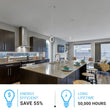 LED Circular Vertical One Ring Pendant Light, 8W, 3000K, 400LM, 120V, Dim: 5.5 x 55 Inch, ETL Listed, Dimmable, Circline Architectural, Hanging Light Fixture Load image into Gallery viewer, LED Circular Vertical One Ring Pendant Light, 8W, 3000K, 400LM, 120V, Dim: 5.5 x 55 Inch, ETL Listed, Dimmable, Circline Architectural, Hanging Light Fixture