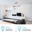 Linear LED Pendant Mount Lighting Fixture in Brushed brown Body Finish, 52W, 3000K, 2600LM, Dimmable Load image into Gallery viewer, Linear LED Pendant Mount Lighting Fixture in Brushed brown Body Finish, 52W, 3000K, 2600LM, Dimmable