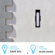 LED Outdoor Wall Sconce, Matte Black Finish, 12W, ETL Listed - Wet Location, Dimmable Load image into Gallery viewer, LED Outdoor Wall Sconce, Matte Black Finish, 12W, ETL Listed - Wet Location, Dimmable