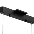 Integrated LED Linear Chandelier Light Fixture In Matte Black Body Finish, 9W, 3000K(warm white), 450LM, Dimmable Load image into Gallery viewer, Integrated LED Linear Chandelier Light Fixture In Matte Black Body Finish, 9W, 3000K(warm white), 450LM, Dimmable