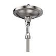 1-Light Clear Glass Pendant Lighting Fixture with Brushed Nickel Finish, E26 Base, UL Listed for Damp Location Load image into Gallery viewer, 1-Light Clear Glass Pendant Lighting Fixture with Brushed Nickel Finish, E26 Base, UL Listed for Damp Location