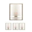 1-Light, Decorative ARC Wall Sconce Fixture, Brushed Nickel Finish with White glass shade, Dim: 9" W x 12"H x 5"E, Hallway Light Fixtures Load image into Gallery viewer, 1-Light, Decorative ARC Wall Sconce Fixture, Brushed Nickel Finish with White glass shade, Dim: 9" W x 12"H x 5"E, Hallway Light Fixtures
