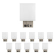 Modern Decorative Wall Sconce Light with 1 USB, 1 Rocker Switch, 1 Power Outlet, Satin Nickel Finish Load image into Gallery viewer, Modern Decorative Wall Sconce Light with 1 USB, 1 Rocker Switch, 1 Power Outlet, Satin Nickel Finish
