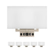 2-Light, Wall Sconce for Bedroom with 2 Switch, 2 USB, 2 Type C & 1 Outlet, White Fabric / Acrylic Shade, Wall Mounted Lamps for Hotel, Corridor and Restaurant Load image into Gallery viewer, 2-Light, Wall Sconce for Bedroom with 2 Switch, 2 USB, 2 Type C & 1 Outlet, White Fabric / Acrylic Shade, Wall Mounted Lamps for Hotel, Corridor and Restaurant