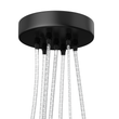 7-Light Black Iron Globe Pendant Chandelier Fixture for Living Room, Bedroom, Dining Room, Office Load image into Gallery viewer, 7-Light Black Iron Globe Pendant Chandelier Fixture for Living Room, Bedroom, Dining Room, Office
