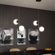 2-Lights, Globe Pendant Chandelier, 17W, 3000K, Matte Black Body Finish, Dimmable Load image into Gallery viewer, 2-Lights, Globe Pendant Chandelier, 17W, 3000K, Matte Black Body Finish, Dimmable