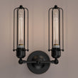 Birdcage Shape Bathroom Light Fixtures, Matte Black Finish, 1-Light/2-Light, E26 Base, UL Listed, For Dry Locations, Wall Mount, Bathroom Vanity Lighting Load image into Gallery viewer, Birdcage Shape Bathroom Light Fixtures, Matte Black Finish, 1-Light/2-Light, E26 Base, UL Listed, For Dry Locations, Wall Mount, Bathroom Vanity Lighting