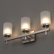 Brushed Nickel Bathroom Light Fixtures with Opal Glass Shades, Wall Mount, 4000K (Cool White), Vanity Lighting, ETL Listed, Cylinder Shape Bath Bar Light Load image into Gallery viewer, Brushed Nickel Bathroom Light Fixtures with Opal Glass Shades, Wall Mount, 4000K (Cool White), Vanity Lighting, ETL Listed, Cylinder Shape Bath Bar Light