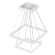 Modern Two-Tier Square Chandelier Lighting, 54W, 3000K, 3016LM, Dimension : 19.7''L×19.7''W×55''H Load image into Gallery viewer, Modern Two-Tier Square Chandelier Lighting, 54W, 3000K, 3016LM, Dimension : 19.7''L×19.7''W×55''H