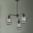 3-Light Birdcage Chandelier Lighting Fixture, Kitchen Island Light Fixtures, Matte Black Finish, E26 Base, 3 Years Warranty Load image into Gallery viewer, 3-Light Birdcage Chandelier Lighting Fixture, Kitchen Island Light Fixtures, Matte Black Finish, E26 Base, 3 Years Warranty