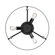 Semi Flush Mount Ceiling Lights, Drum Shape, Steel Cage Matte Black Finish, E26 Base, UL Listed, 3 Years Warranty Load image into Gallery viewer, Semi Flush Mount Ceiling Lights, Drum Shape, Steel Cage Matte Black Finish, E26 Base, UL Listed, 3 Years Warranty