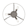 Semi Flush Mount Ceiling Lights, Drum Shape, Steel Cage Matte Black Finish, E26 Base, UL Listed, 3 Years Warranty Load image into Gallery viewer, Semi Flush Mount Ceiling Lights, Drum Shape, Steel Cage Matte Black Finish, E26 Base, UL Listed, 3 Years Warranty