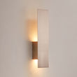 2-Lights, Decorative Wall Sconce with Frosted Glass Diffuser, Dimension W 5 x H 20 x E 3.5 Inch Load image into Gallery viewer, 2-Lights, Decorative Wall Sconce with Frosted Glass Diffuser, Dimension W 5 x H 20 x E 3.5 Inch