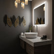 36 in. x 36 in. LED Lighted Bathroom Vanity Mirror, Anti-Fog, Touch Button, Adjustable Color Temperature & Remembrance, Wall Mounted Makeup Mirror, CRI 90+, Window Style Load image into Gallery viewer, 36 in. x 36 in. LED Lighted Bathroom Vanity Mirror, Anti-Fog, Touch Button, Adjustable Color Temperature & Remembrance, Wall Mounted Makeup Mirror, CRI 90+, Window Style