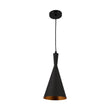 Matte Black Pendant Light Fixture, Subulate Style, E26 Base, Steel Body, UL Listed Load image into Gallery viewer, Matte Black Pendant Light Fixture, Subulate Style, E26 Base, Steel Body, UL Listed
