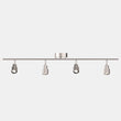 LED Track Lighting, Brushed Nickel Finish, Dimmable, 3000K, Flush Mount Spotlight Ceiling, Directional Ceiling Light for Dining Room, Bedroom, Office Load image into Gallery viewer, LED Track Lighting, Brushed Nickel Finish, Dimmable, 3000K, Flush Mount Spotlight Ceiling, Directional Ceiling Light for Dining Room, Bedroom, Office