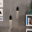 8W Dimmable LED Pendant Ceiling Light, 3000K (Warm White), Seedy Glass Shade, Dimmable, 400 Lumens, ETL Listed Load image into Gallery viewer, 8W Dimmable LED Pendant Ceiling Light, 3000K (Warm White), Seedy Glass Shade, Dimmable, 400 Lumens, ETL Listed