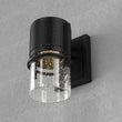 9W Cylinder LED Wall Sconce Light 5000K Daylight White, 500 Lumens, LED Outdoor Wall Light, Clear Bubble Glass, 120V Dimmable ETL Listed Textured Black Finish Load image into Gallery viewer, 9W Cylinder LED Wall Sconce Light 5000K Daylight White, 500 Lumens, LED Outdoor Wall Light, Clear Bubble Glass, 120V Dimmable ETL Listed Textured Black Finish