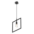 Square Shape Matte Black Pendant Light Fixture, E26 Base, UL Listed for Dry Location Load image into Gallery viewer, Square Shape Matte Black Pendant Light Fixture, E26 Base, UL Listed for Dry Location