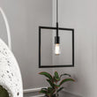 Square Shape Matte Black Pendant Light Fixture, E26 Base, UL Listed for Dry Location Load image into Gallery viewer, Square Shape Matte Black Pendant Light Fixture, E26 Base, UL Listed for Dry Location
