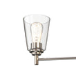 Flared Shape Chandelier Lighting Fixture with Clear Glass Shades, E26 Base, UL Listed for Damp Location, 3 Years Warranty Load image into Gallery viewer, Flared Shape Chandelier Lighting Fixture with Clear Glass Shades, E26 Base, UL Listed for Damp Location, 3 Years Warranty