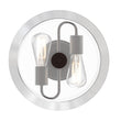 Semi Flush Mount Ceiling Lights, 2-Lights E26 Base, Round, UL Listed for Damp Location, 3 Years Warranty Load image into Gallery viewer, Semi Flush Mount Ceiling Lights, 2-Lights E26 Base, Round, UL Listed for Damp Location, 3 Years Warranty
