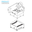 Bathroom Exhaust Fan, 50 CFM, 2.5 Sones, ETL Listed, Ceiling Mounted Load image into Gallery viewer, Bathroom Exhaust Fan, 50 CFM, 2.5 Sones, ETL Listed, Ceiling Mounted