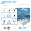 2 ft. x 2 ft. LED Center Basket Troffers, 20W/30W/40W Switchable, 4000K/5000K/6500K CCT Changeable, Dip Switch, 0-10V Dim, 100V-277V, ETL, DLC 5.1 Listed, Recessed Light Fixtures Load image into Gallery viewer, 2 ft. x 2 ft. LED Center Basket Troffers, 20W/30W/40W Switchable, 4000K/5000K/6500K CCT Changeable, Dip Switch, 0-10V Dim, 100V-277V, ETL, DLC 5.1 Listed, Recessed Light Fixtures