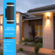 LED Up and Down Lights Outdoor, Semi Cylinder, 2X5W, AC100- 277V, Outdoor Wall Light ETL, RoHS Listed, Waterproof Outdoor Wall Lamps Load image into Gallery viewer, LED Up and Down Lights Outdoor, Semi Cylinder, 2X5W, AC100- 277V, Outdoor Wall Light ETL, RoHS Listed, Waterproof Outdoor Wall Lamps