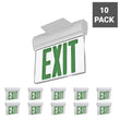 Edge Lit Green LED Exit Sign, 3W , 100-277 VAC, UL,CUL Listed, 90-min Backup Battery, Surface Mount Load image into Gallery viewer, Edge Lit Green LED Exit Sign, 3W , 100-277 VAC, UL,CUL Listed, 90-min Backup Battery, Surface Mount