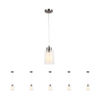8W Cylinder Shape LED Pendant Light, Brushed Nickel Finish, 4000K (Cool White), 500 Lumens, ETL Listed Load image into Gallery viewer, 8W Cylinder Shape LED Pendant Light, Brushed Nickel Finish, 4000K (Cool White), 500 Lumens, ETL Listed