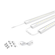 Under Cabinet LED Lighting Kit, Direct Plug-In, 12 Inch, Linkable LED Light Bar, 3-Piece Kit, 3x3.6Watt 330 LM,White - Under Counter Lights for Kitchen,Desk,Wardrobe,Closets ,Cupboard Load image into Gallery viewer, Under Cabinet LED Lighting Kit, Direct Plug-In, 12 Inch, Linkable LED Light Bar, 3-Piece Kit, 3x3.6Watt 330 LM,White - Under Counter Lights for Kitchen,Desk,Wardrobe,Closets ,Cupboard
