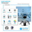 6-Light 30" Wide Modern/Contemporary Cage LED Chandelier Ceiling Light, 70W, 3000K, 3500LM, Adjustable Height Load image into Gallery viewer, 6-Light 30" Wide Modern/Contemporary Cage LED Chandelier Ceiling Light, 70W, 3000K, 3500LM, Adjustable Height